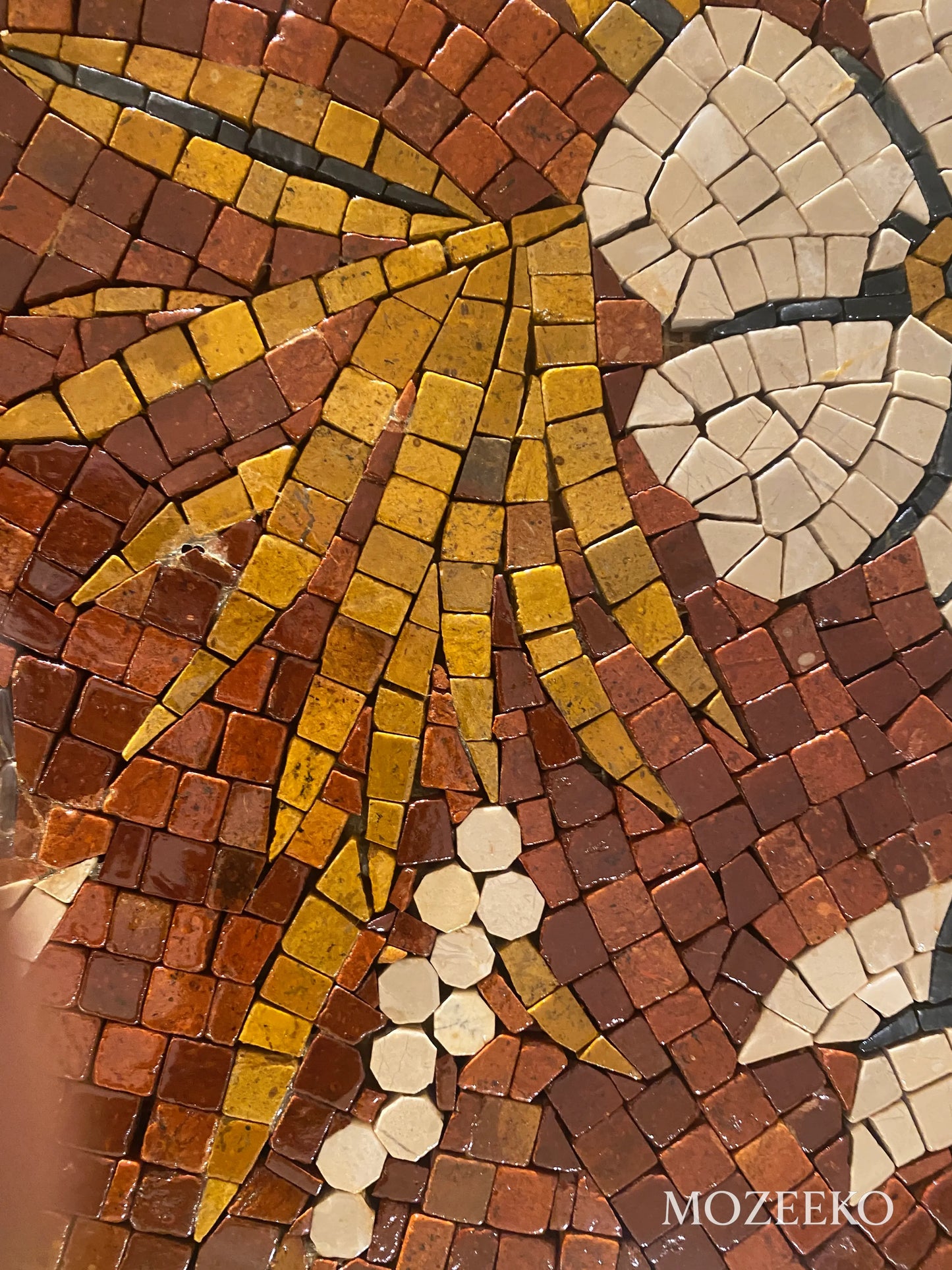 Blooming Symphony – Handmade Marble Mosaic Wall Art | NAZ Collection