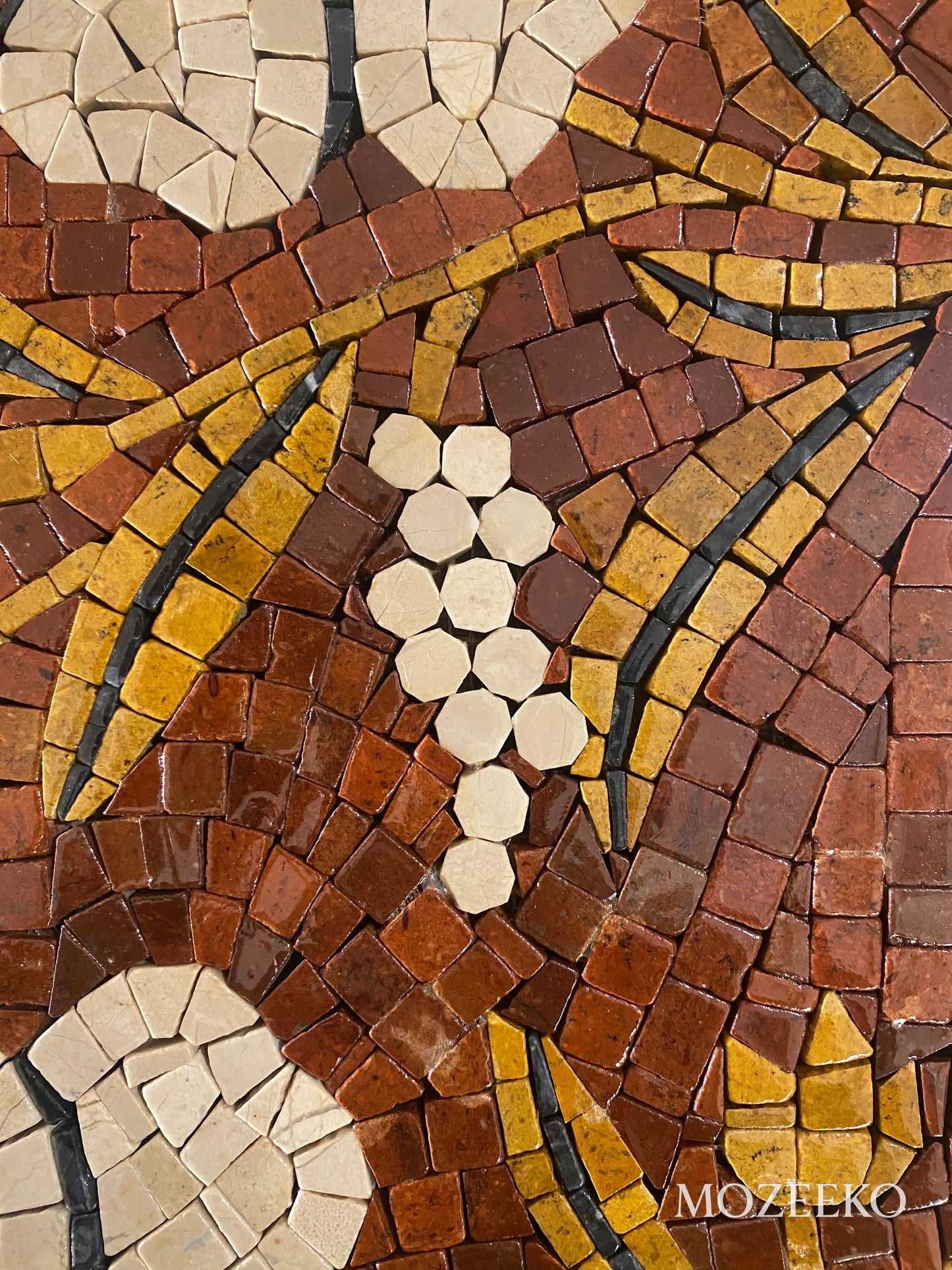 Blooming Symphony – Handmade Marble Mosaic Wall Art | NAZ Collection