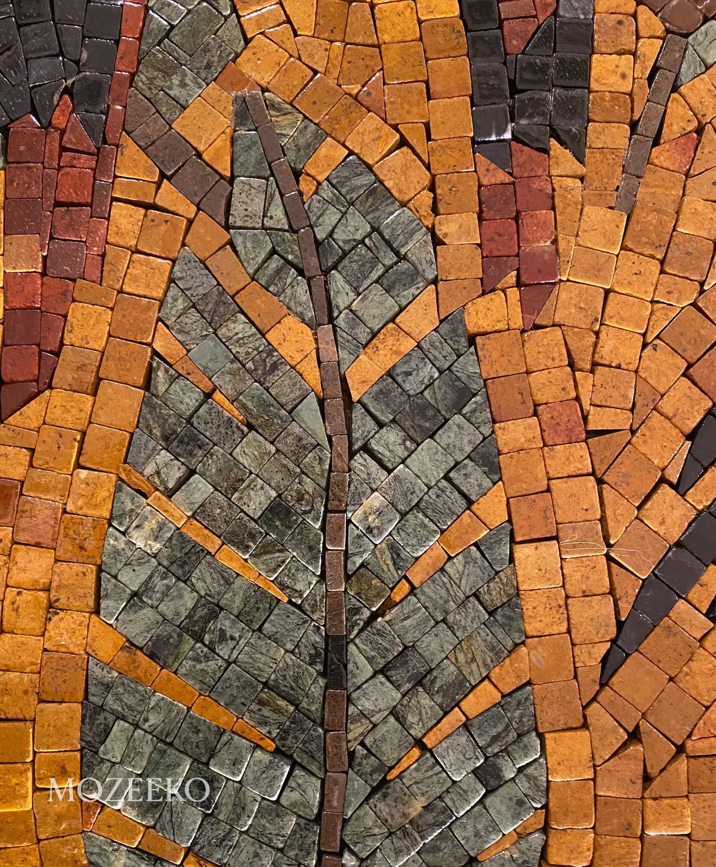 The Parrot’s Haven – Handmade Marble Mosaic Wall Art | NAZ Collection