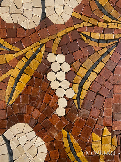 Blooming Symphony – Handmade Marble Mosaic Wall Art | NAZ Collection