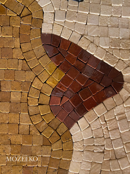 The Golden Muse – Handmade Marble Mosaic Wall Art | NAZ Collection