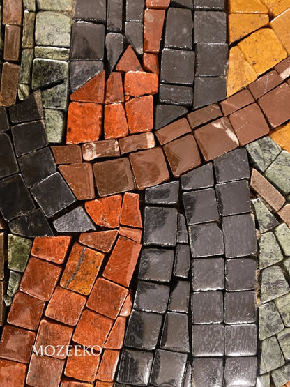 The Parrot’s Haven – Handmade Marble Mosaic Wall Art | NAZ Collection